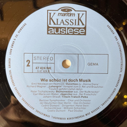 Винтажная виниловая пластинка LP Сборник Классической Музыки Verschiedene Komponisten, Wie schon ist doch Musik Разнообразие композиторов, Как Прекрасна Музыка (Германия 1973)