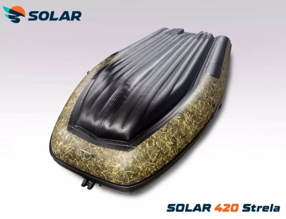 Лодка надувная моторная solar-420 strela jet tunnel