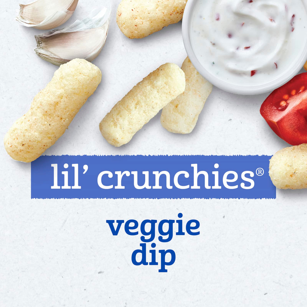 Gerber, Lil' Crunchies®, снек из запеченных злаков, для детей от 8 месяцев, растительный соус, 42 г (1,48 унции)