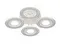 Люстра потолочная светодиодная Rilon 2354/4 WHITE, 112 Вт, белая
