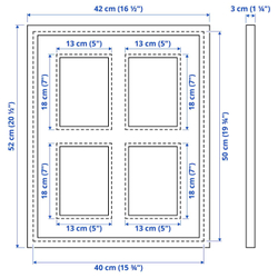 IKEA RÖDALM (ИКЕА РОДАЛМ) — Фоторамка для 4 фотографий, черная, 40x50 см, фото 6