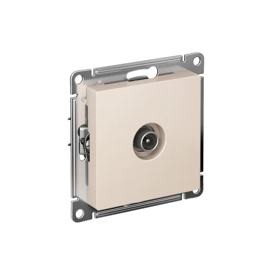 Розетка телевизионная оконечная 1 дБ Systeme Electric AtlasDesign Бежевый ATN000291