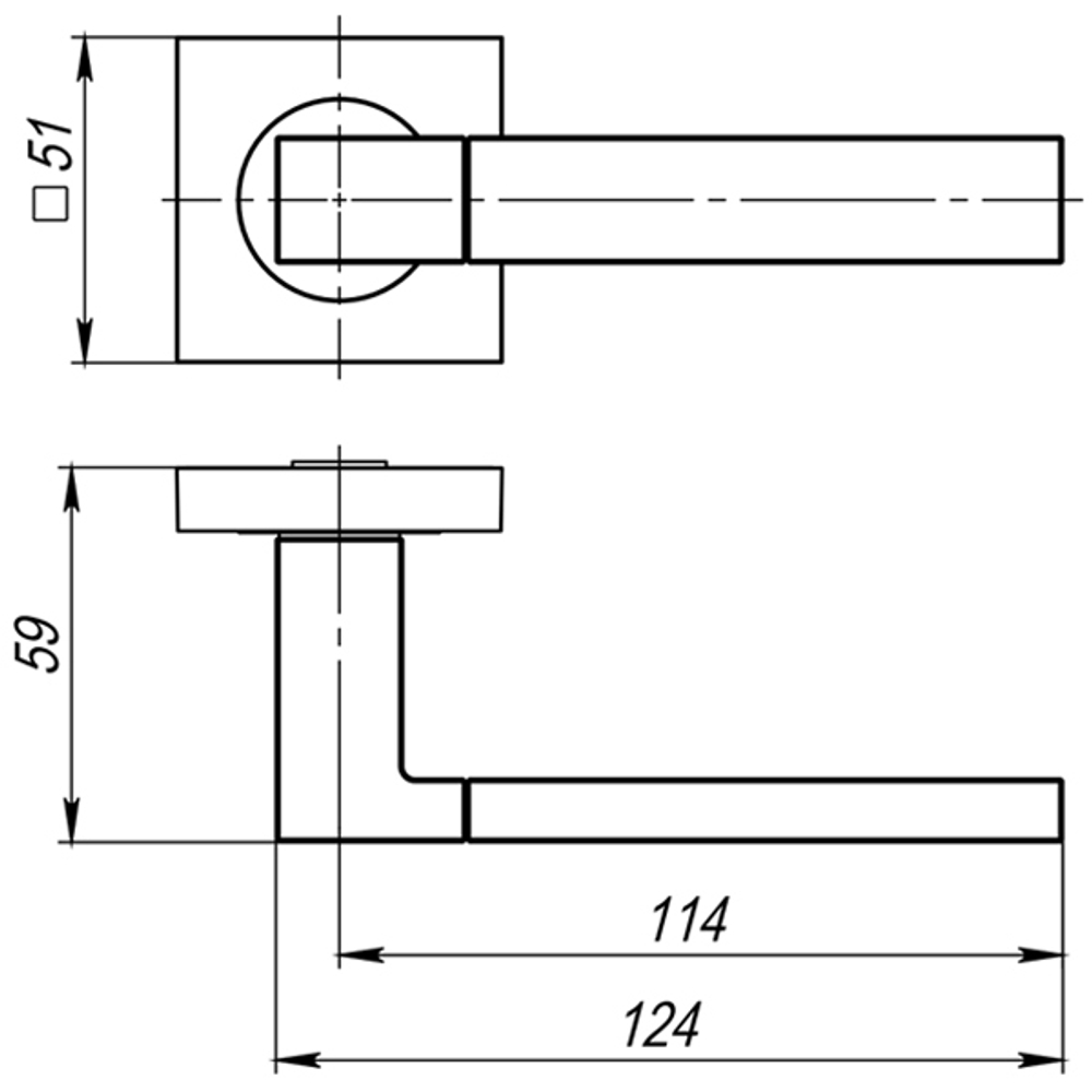 Ручка раздельная K.JK51.FUSION (FUSION JK) BL-24 черный