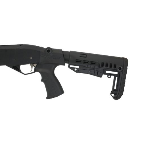 Телескопический приклад на МР-155, DLG Tactical. Черный