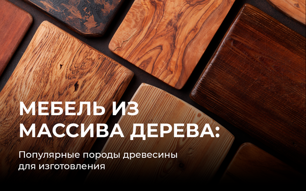 Популярные породы древесины для изготовления мебели из массива дерева