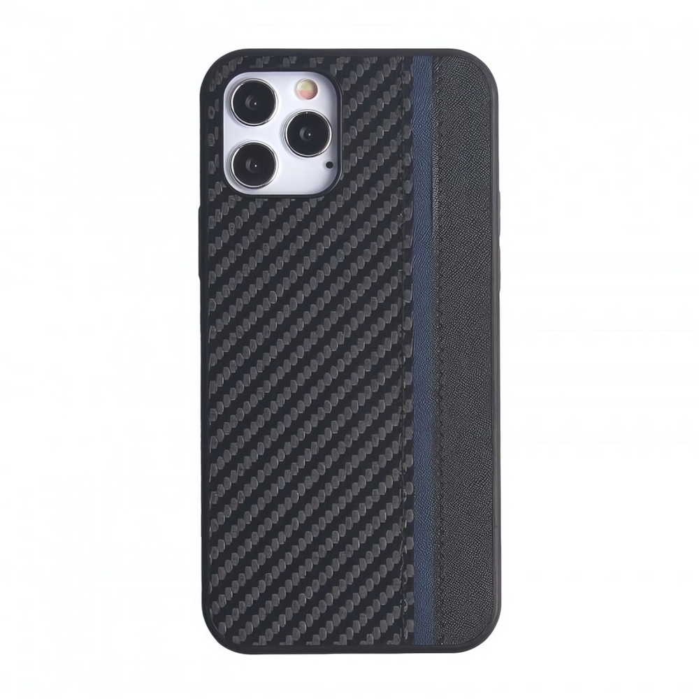 Чехол для iPhone 12/12 Pro, карбоновый , 012465 Салатовый