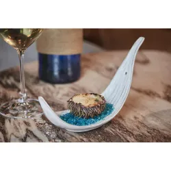 Блюдо для подачи 22*7,5 см h13 см для закусок Gray Leaf Frutti di Mare P.L. [1]