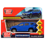 Модель ин. мет. "Mitsubishi Pajero sport" 12см, открыв двери, синий в коробка PAJERO-S-BU (Технопарк)