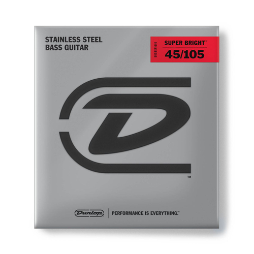 Dunlop DBSBS45105 Super Bright Steel струны для бас-гитары