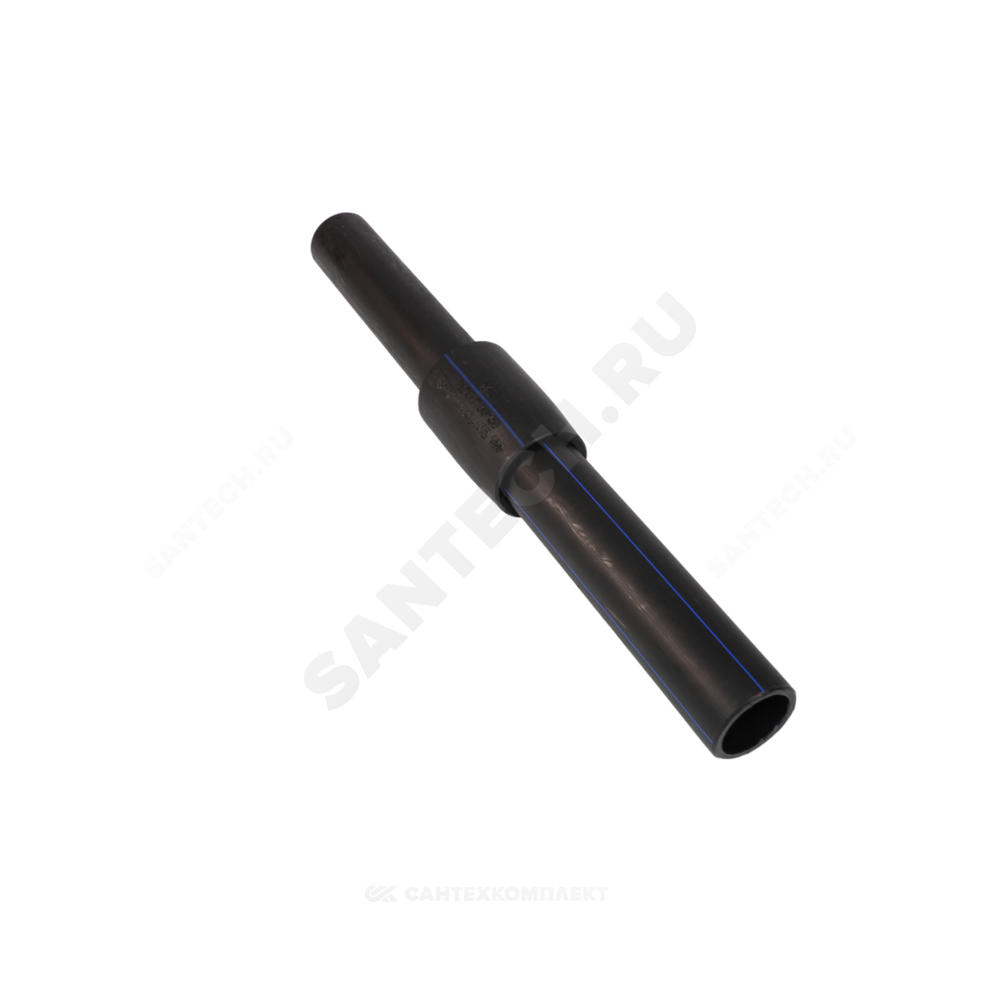 Переход ПЭ100-сталь неразъемный Дн 50х40 Ру16 SDR11