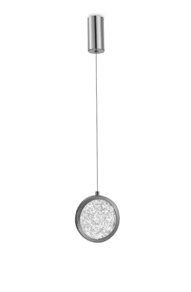 Светильник подвесной светодиодный NewRgy D2061-DW-150 CHROME, 9 Вт, хромированный