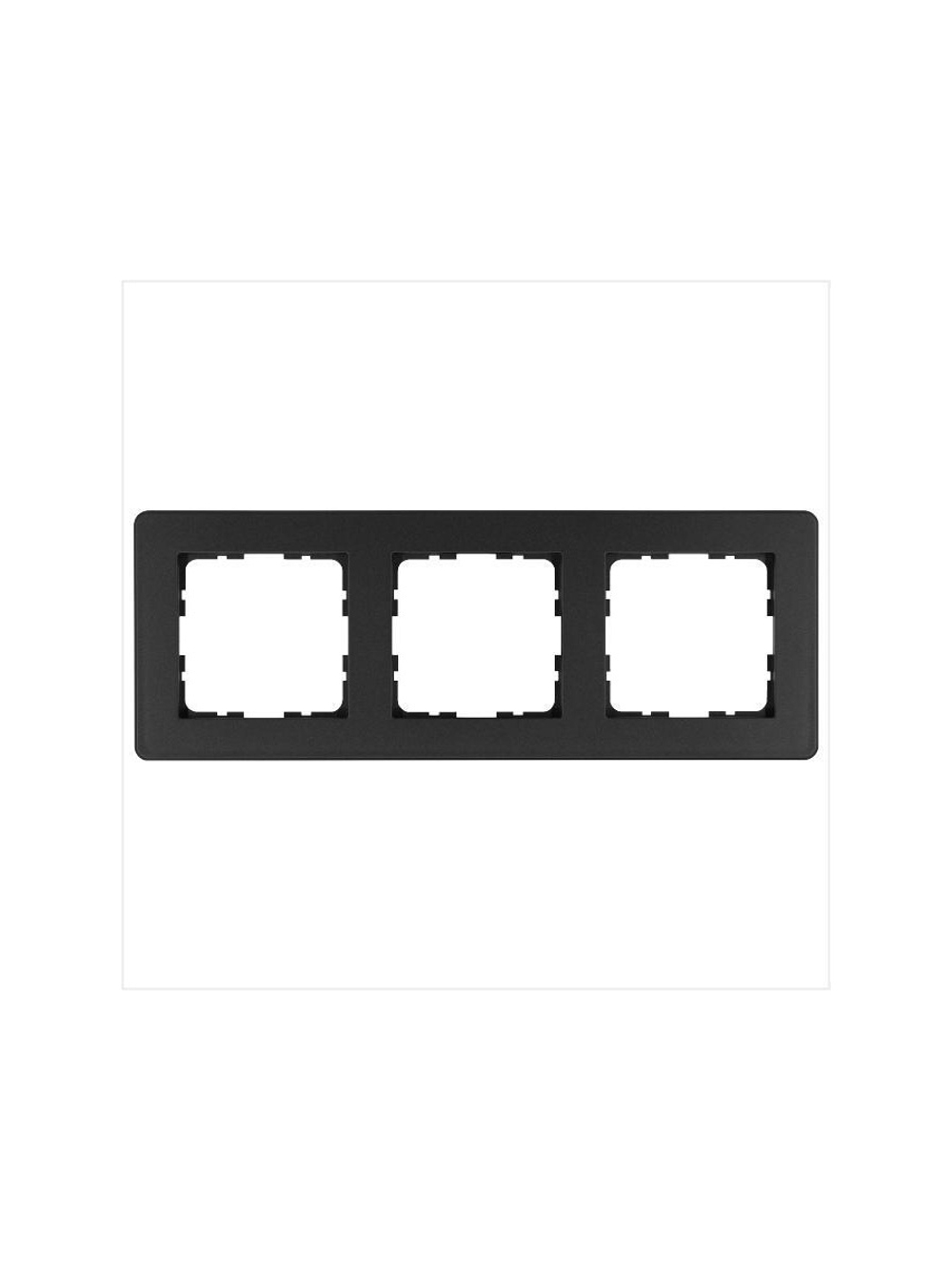 Рамка 3-м G-Flex антрацит Jasmart G1103B