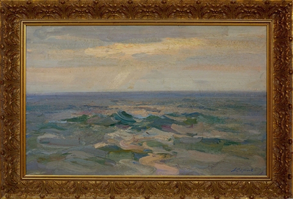 Картина Стрелова А.Е. "Море" картон/масло 50х80
