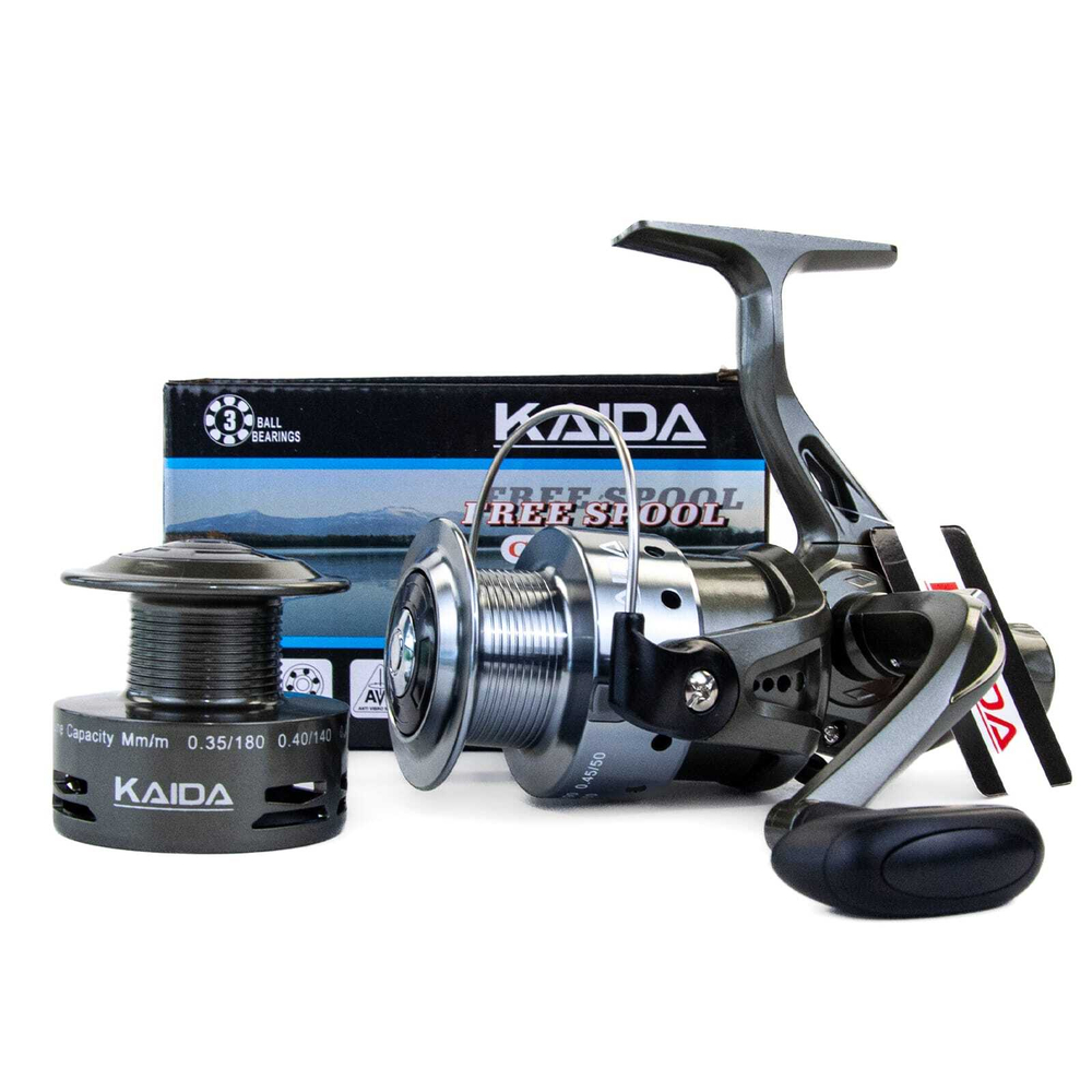 Безынерционная катушка 4000 Kaida CTR 403A (3BB, мет. шпуля)