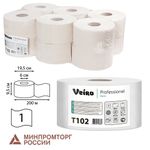 Бумага туалетная 200 м, VEIRO Professional (Система T2), КОМПЛЕКТ 12 шт., Basic, T102