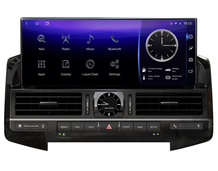 Магнитола для Toyota Land Cruiser 200 2015-2021 с JBL и 360 - RDL-LC200-High-106 монитор 12.3" на Android 14, Быстрая, CarPlay, 4G SIM-слот
