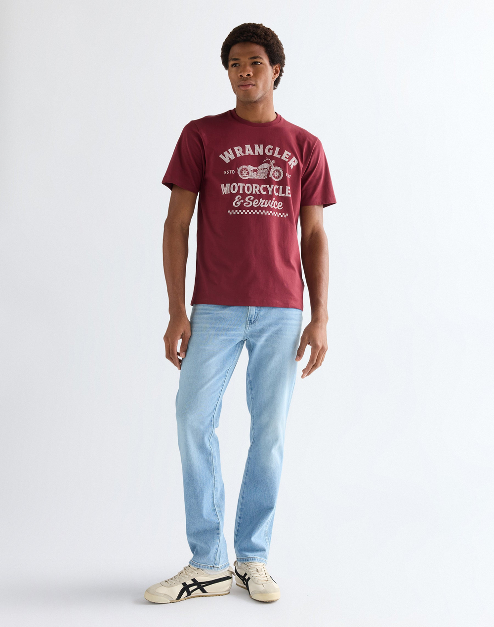 Футболка мужская WRANGLER AMERICANA TEE RUBY WINE