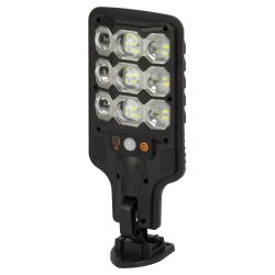 Светильник уличный ЭРА ERAKSS25-01 на солнечной батарее 10 Вт 400 Лм 5000К 63 LED SMD с датчиком движения ПДУ IP44 | Садовые фасадные светильники