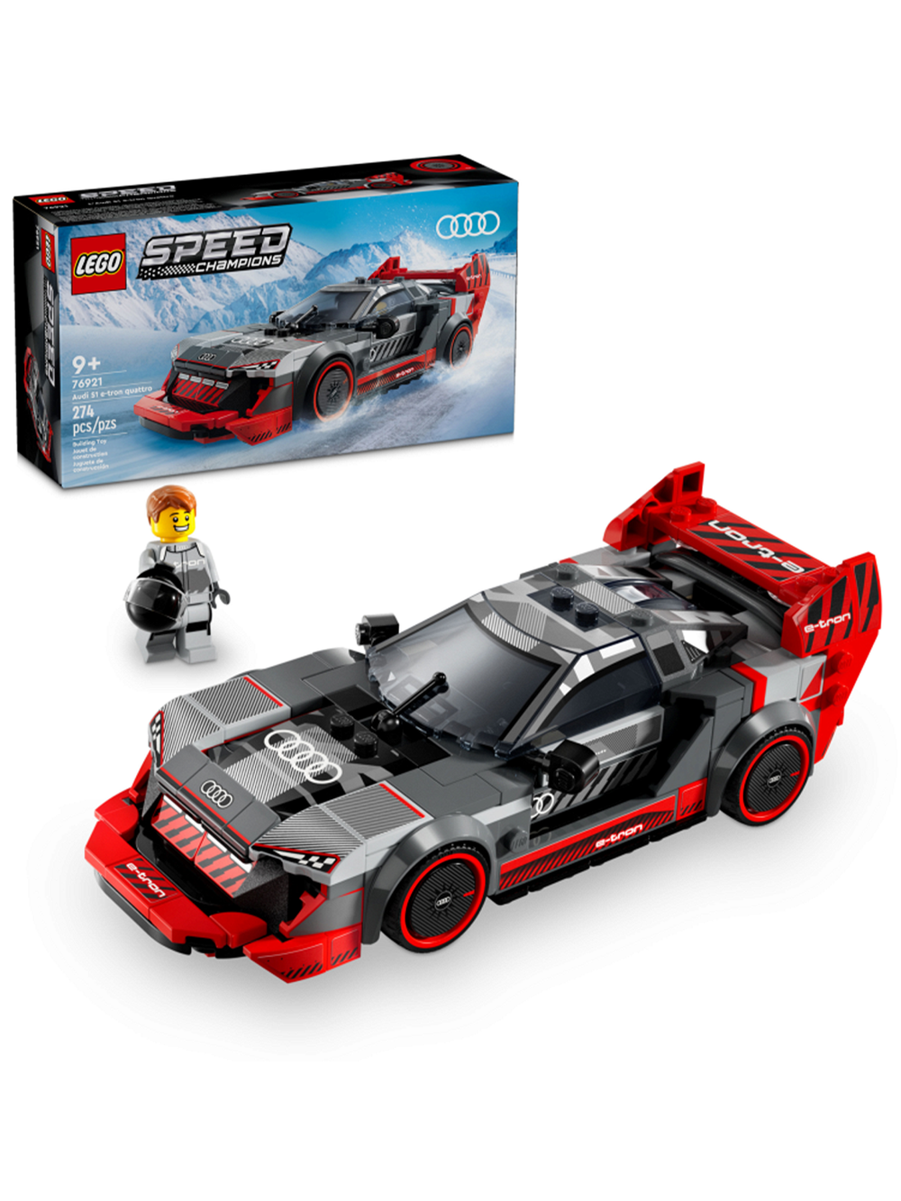 Конструктор Лего Спид Чемпионс Гоночный автомобиль 76921 | LEGO Speed Champions Audi S1 Race Car | 274 детали 9+