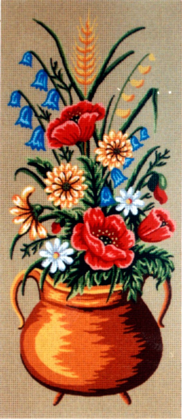 Рисунок для вышивания Soulos (канва жесткая), Полевые Цветы, 2 картинки, 60х60 см