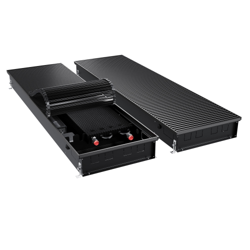 Конвектор внутрипольный Royal Thermo ATRIUM TURBO-110/400/1600-DG-U-BL