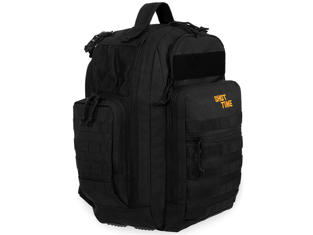 Рюкзак ShotTime городской/тактический Tactical 36л, ПВХ 600D, MOLLE, боковые термо карманы, чёрный, ST-BP-230 07-BK