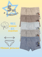 Боксеры для мальчика (5 штук в упаковке)