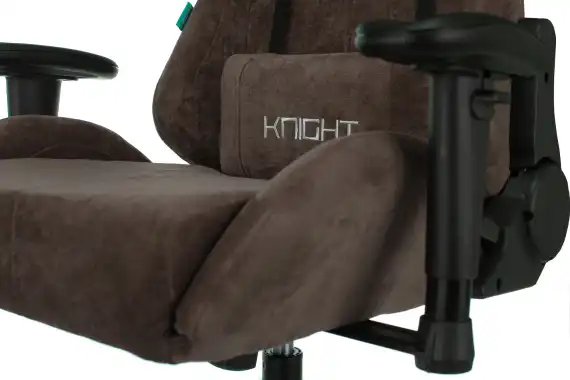 Кресло игровое Zombie Viking Knight темно-коричневый Light-10 с подголов. крестов. металл