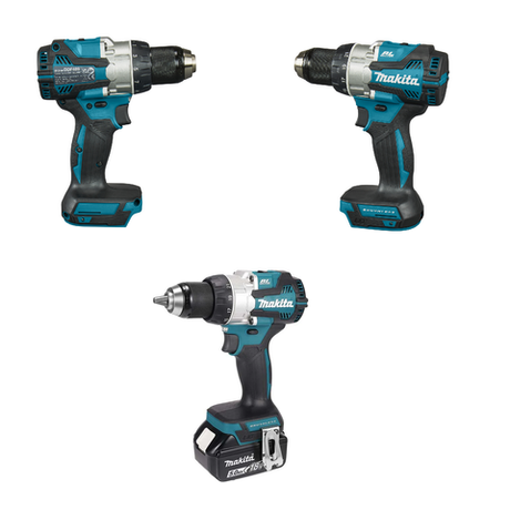 Аккумуляторная дрель - шуруповерт ударная Makita LXT 18 В, Max D сверления металл 13 мм, дерево 38 мм DDF489Z
