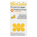 BioGaia, Protectis® Baby, пробиотик в каплях с витамином D для детей, 10 мл (0,34 жидк. унции)