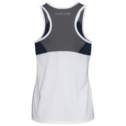 Женский теннисный топ Head Club 22 Tank Top W - white/dark blue