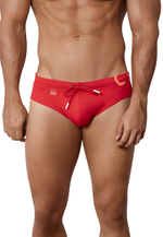 Красные мужские плавки-брифы Malibu Swimsuit Brief (Размер: M) (Цвет: красный)