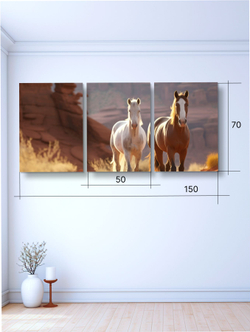 Картина Терпение пустыни модульная 50x70см 3шт.