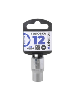Головка 1/2" Super Lock 12 мм L=38 мм, на холдере Arnezi R0300812
