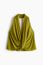 Топ с перекрутом и бретелью через шею - H&M