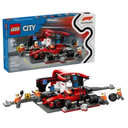 Конструктор LEGO City 60443 Пит-стоп Формулы-1 Ferrari с командой