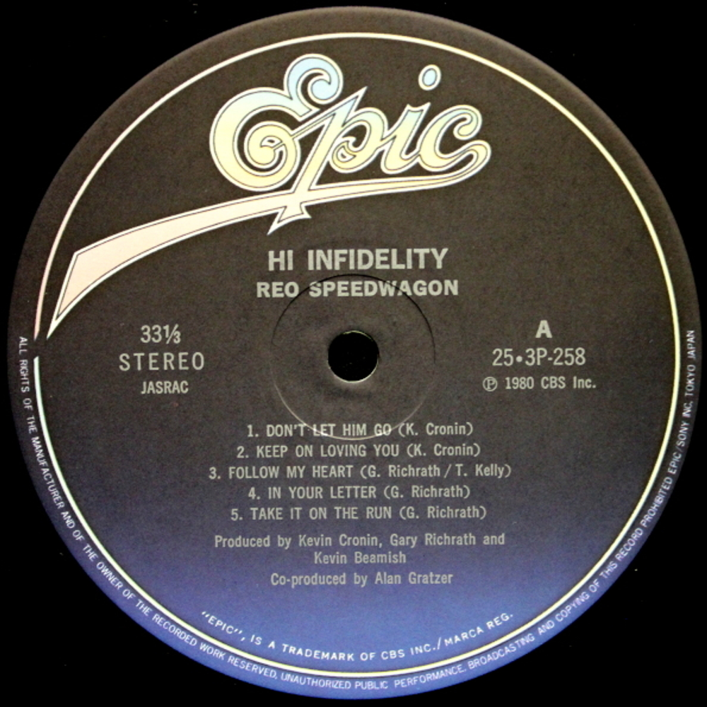 REO Speedwagon / Hi Infidelity (LP)