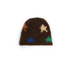Шапка Jacob Cro Mohair Stars "Chocolate"
