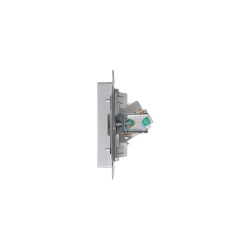 ATLASDESIGN РОЗЕТКА компьютерная RJ45 кат. 5e, механизм, АЛЮМИНИЙ