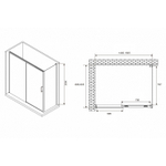 Душевой уголок Abber Komfort 150x90 AG93150B-S92B профиль Черный стекло прозрачное