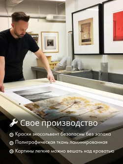 Картина интерьерная Золотистый одуванчик 40х40 1 шт.