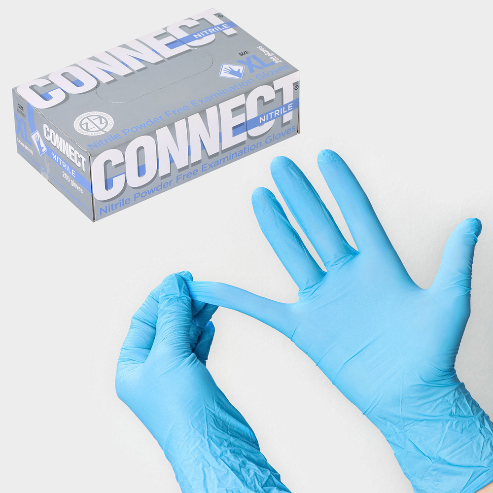 Connect Nitrile перчатки медицинские XL 200шт (100пар)