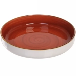 Тарелка керамическая «Corsica orange» 20*4см, глубокая