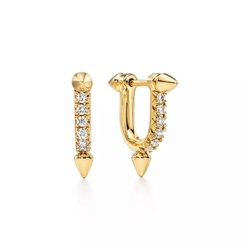 Серьги из жёлтого золота 18k с бриллиантами ,Tiffany 💎 Titan Pharrell Williams- В наличии