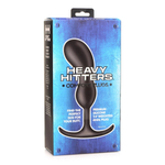 Черный массажер простаты с утяжелителями Premium Silicone Weighted Prostate Plug Large - 18,8 см. (Цвет: черный)