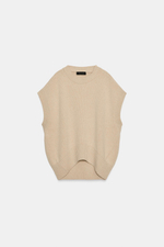 ЖИЛЕТ ОВЕРСАЙЗ ИЗ ШЕРСТИ — ZARA