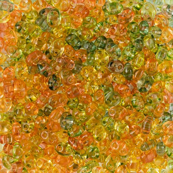 Бисер Gamma Twin Mix, 2.5х5 мм, 25 г, №41 желто-зеленый