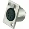 Neutrik NC4FP-1 панельный разъем XLR female 4 контакта