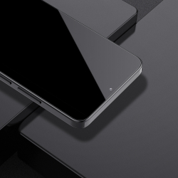 Защитное стекло на экран для Xiaomi Poco F7 Pro и F7 Ultra, тонкие черные рамками и олеофобное покрытие, G-Rhino