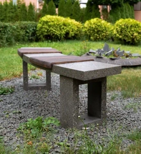 Скамья малая для костровой зоны ФОРМА 110 (Concretika)